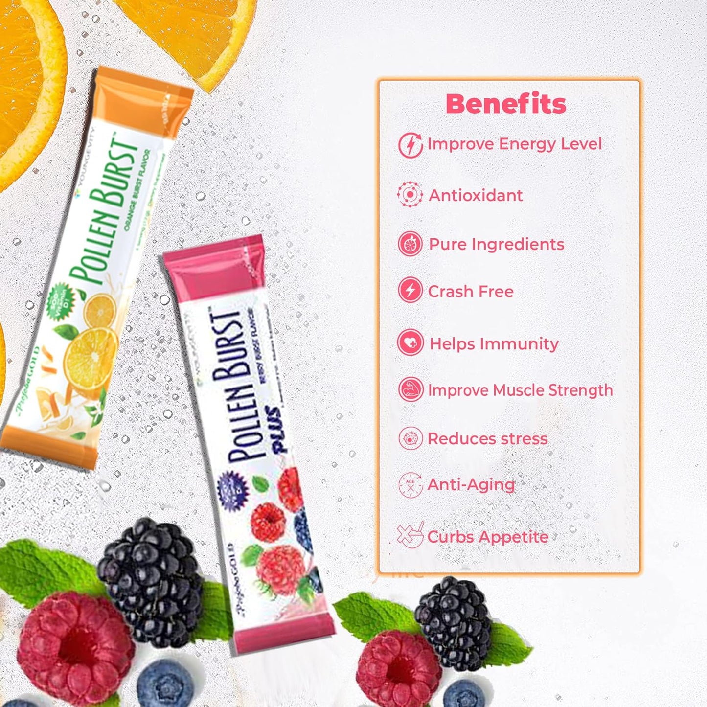 Youngevity Pollen Burst Bundle - Boost Energy and Immunity with Natural Bee Pollen Extracts