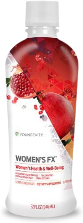 Youngevity Women's FX with Black Cohosh - 32 Oz Natural Supplement Drink for Menopause Relief and Essential Women's Vitamins