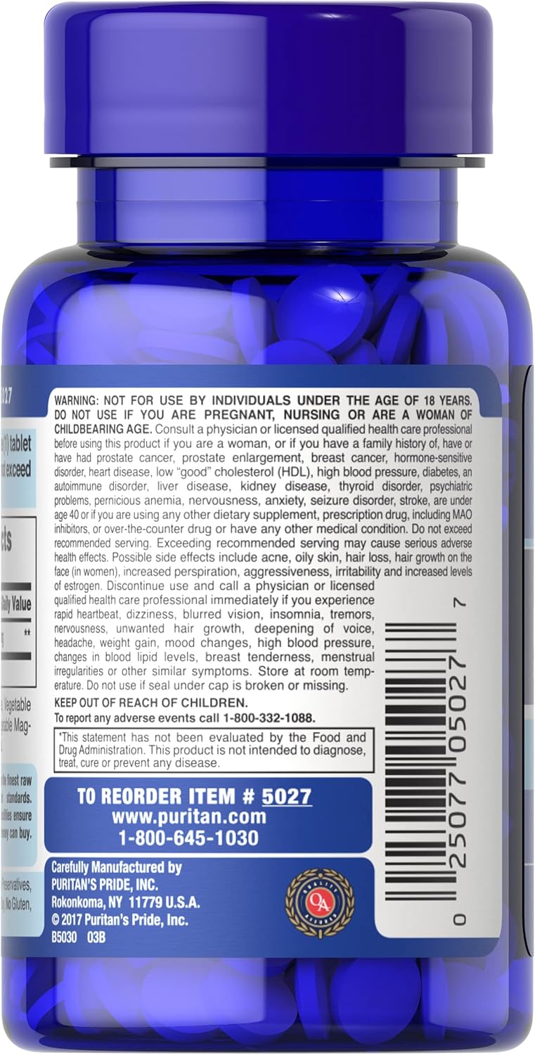 Youth Guard™ DHEA 50mg Dietary Supplement for Healthy Aging - 100 Tablets, 3 Month Supply