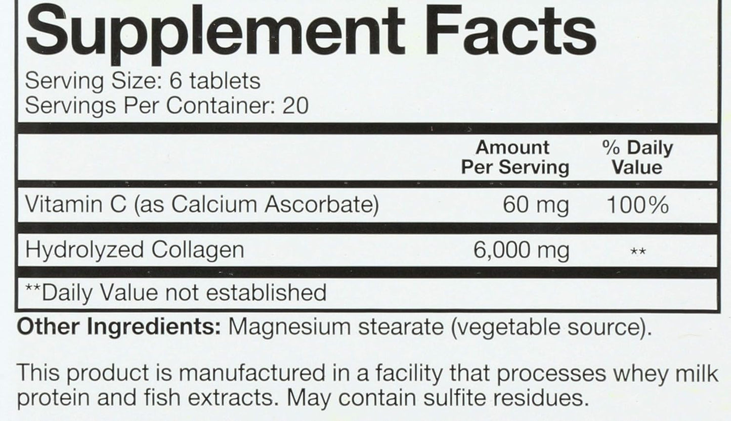 Youtheory Collagen Supplement - 120 Tablets for Skin, Hair, Nails & Joints