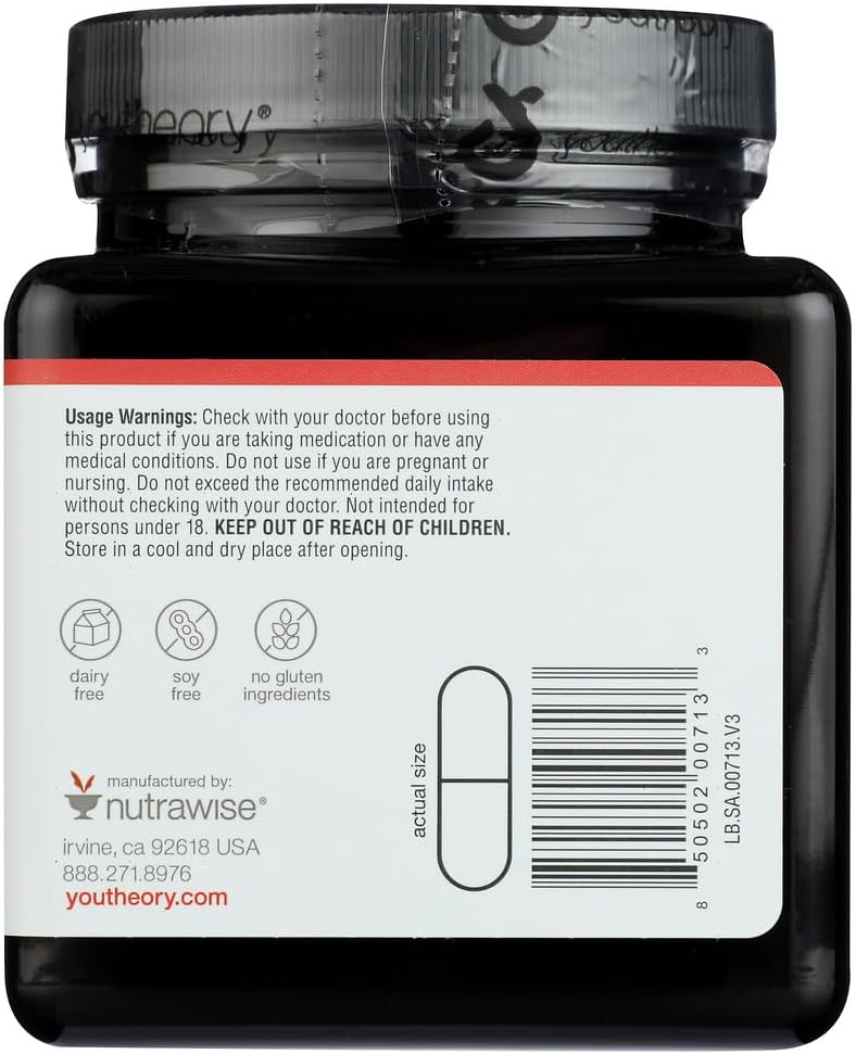 Youtheory Saffron Mood & Focus Boost Supplement, 60 Capsules