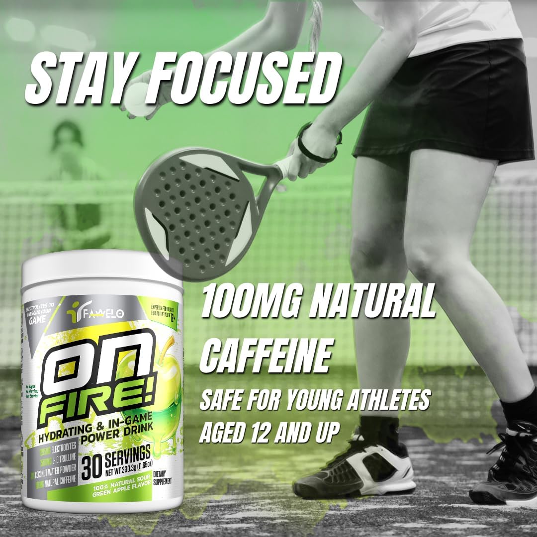 Youthful Athlete Electrolytes Powder with Coconut Water & BCAAs - Zero Sugar Hydration Powder with Green Tea Energy Boost - Ultima Electrolytes