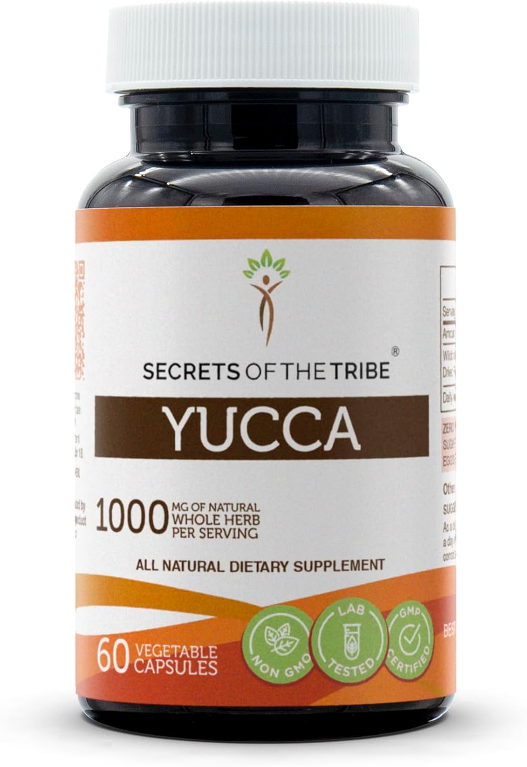Yucca (Yucca glauca) Dried Root Capsules - Secrets of the Tribe, 60 Vegetable Capsules