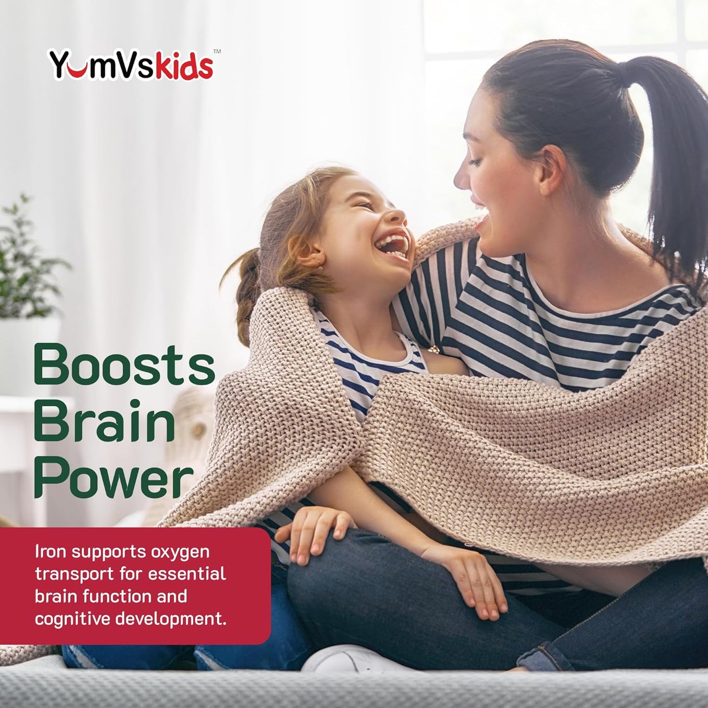 YUM-V'S Complete Kids Multivitamin with Iron - Chewable Kids Vitamins - Toddler Multivitamin Supplement - Kosher, Halal, Gluten Free - 120 Count 2 Pack - Ages 2+