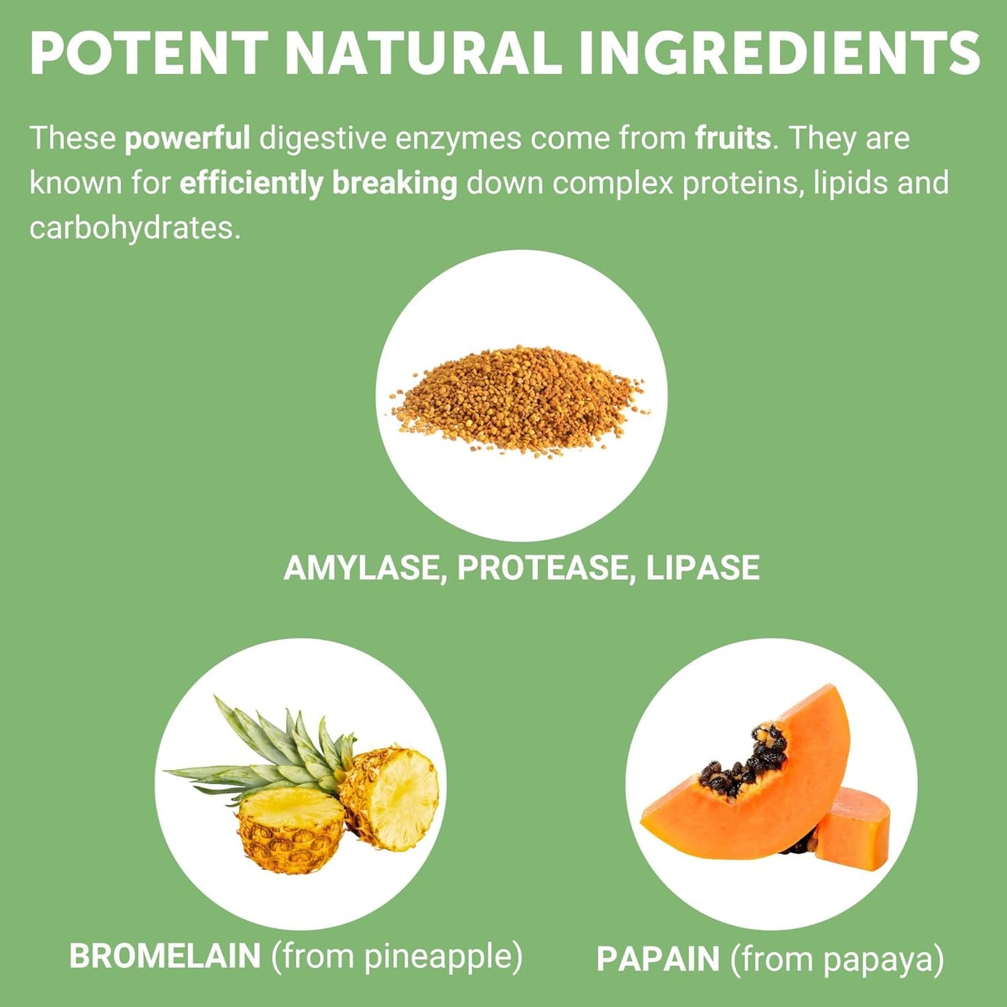 Yuve Natural Papaya Digestive Enzymes Chewable Candies - 90ct - Vegan, Non-GMO, Gluten-Free - Digestion Support & Gut Health Supplement