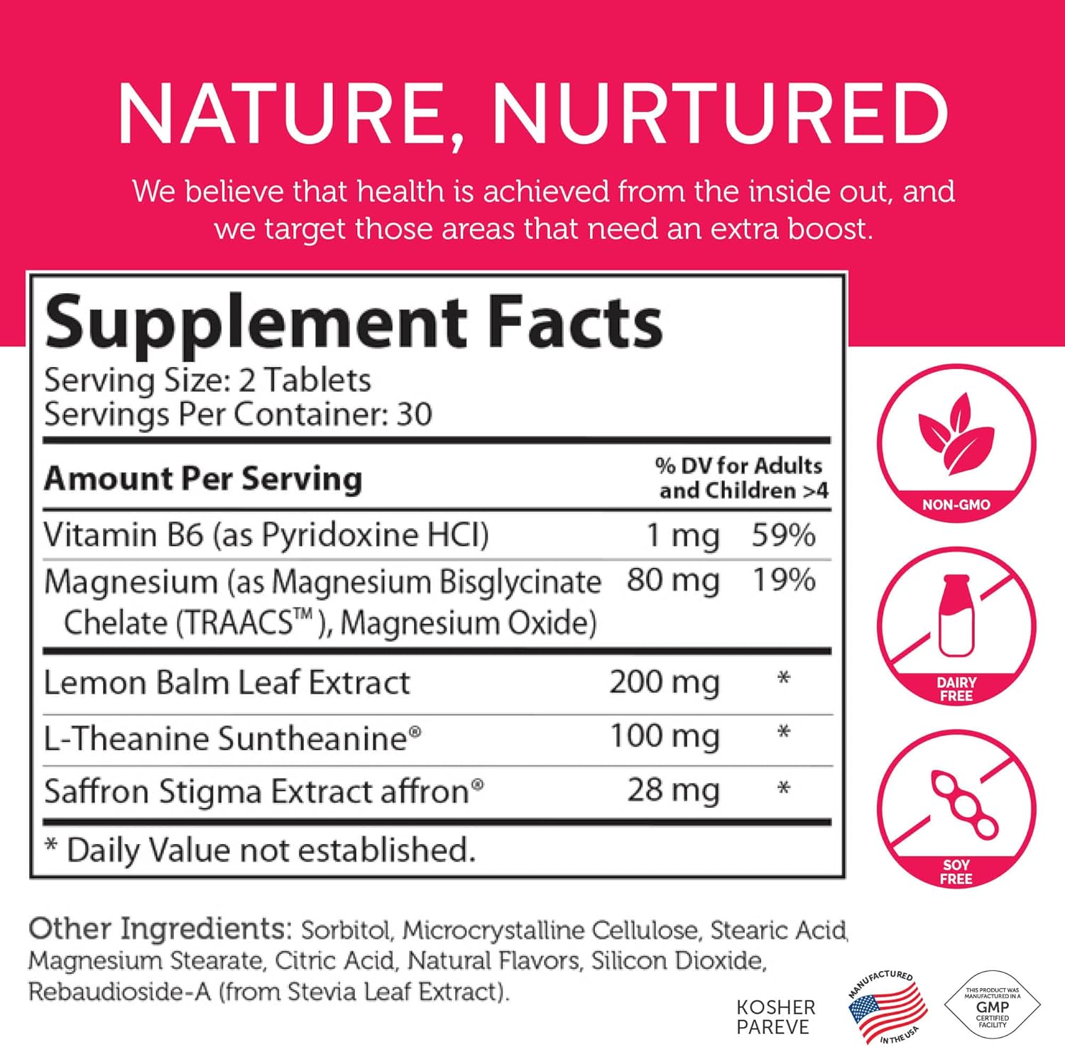 Zahler ChildCalm Fruit Punch Chewable Magnesium for Kids - Natural Calm & Mood Support - Calming Kids Magnesium Supplement, 60 Tablets
