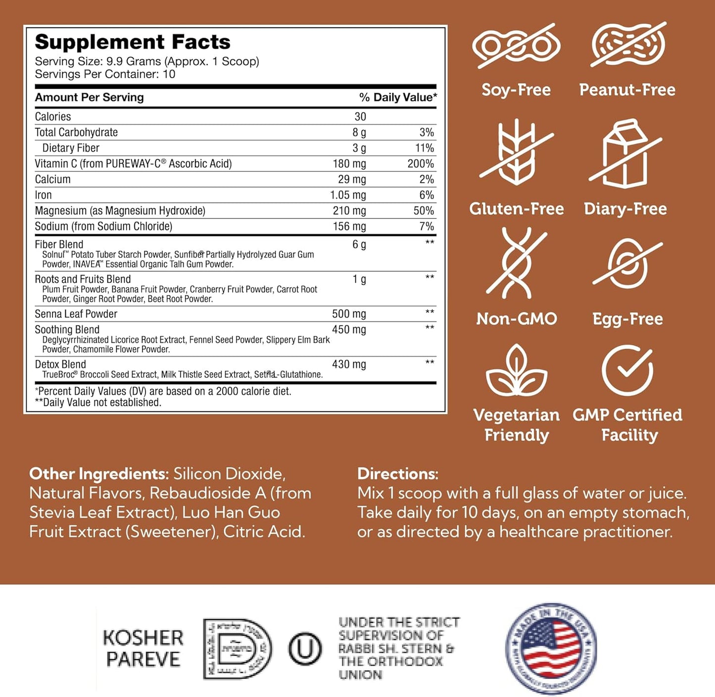 Zahler Cucumber Mint Colon Cleanse Detox - Herbal Digestive Wellness - Gentle Bowel Movement & Body Detox - 10-Day Cleanse for Men & Women - 3.5 oz Jar