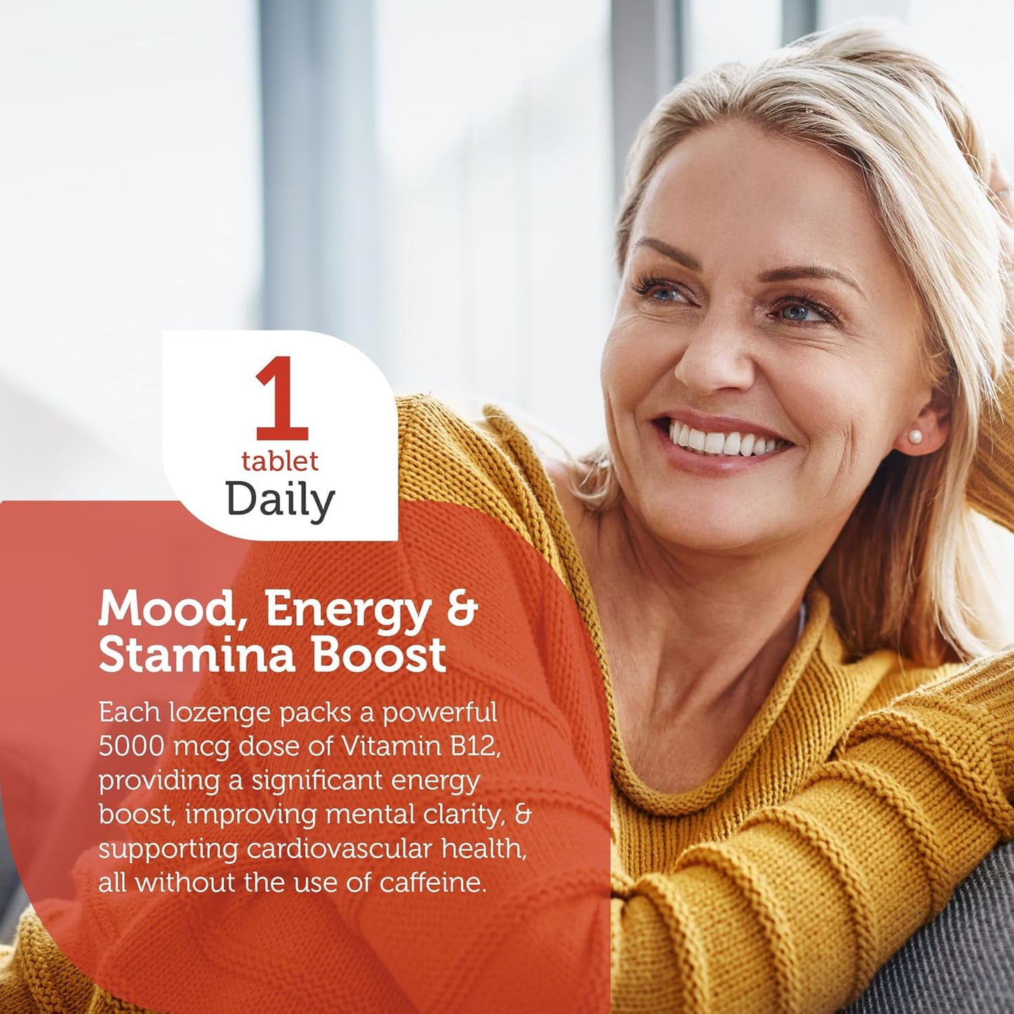 Zahler Energizer+ 5000 mcg Vitamin B12 Cherry Lozenges - Kosher Gluten Free Energy Boost - USA Made (120 Count)