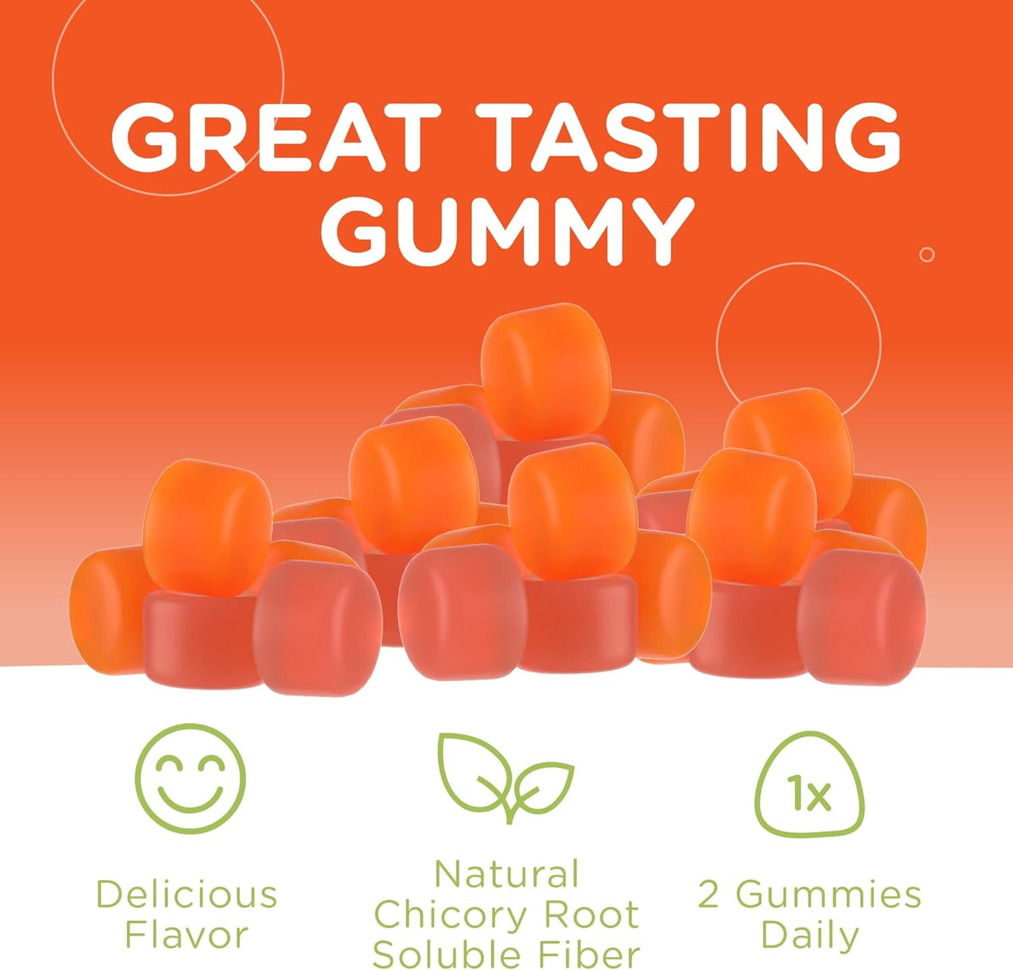 Zahler Fiber Gummies for Adults and Kids - 60 Count Chewable Fiber Chews for Digestive Health and Regularity - Certified Kosher Fiber Supplements for Children and Adults