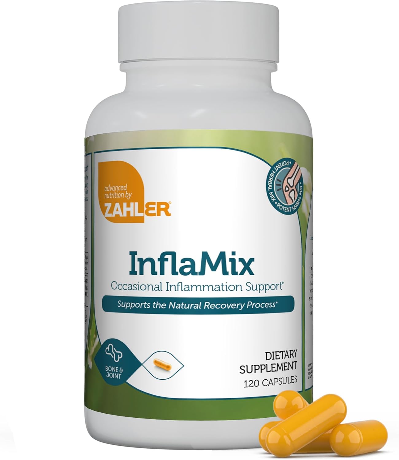 Zahler InflaMix Capsules with Turmeric for Healthy Inflammatory Response - 120 Count