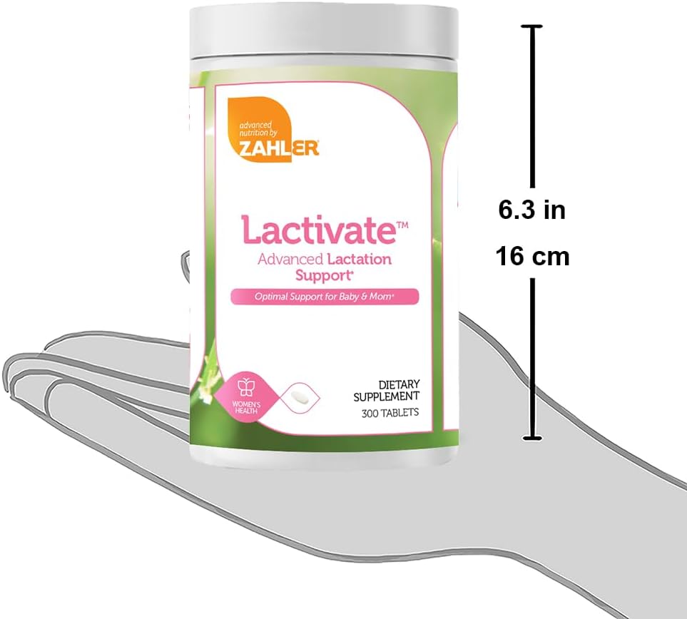 Zahler Lactivate: Advanced Lactation Support Supplement - 300 Certified Kosher Tablets