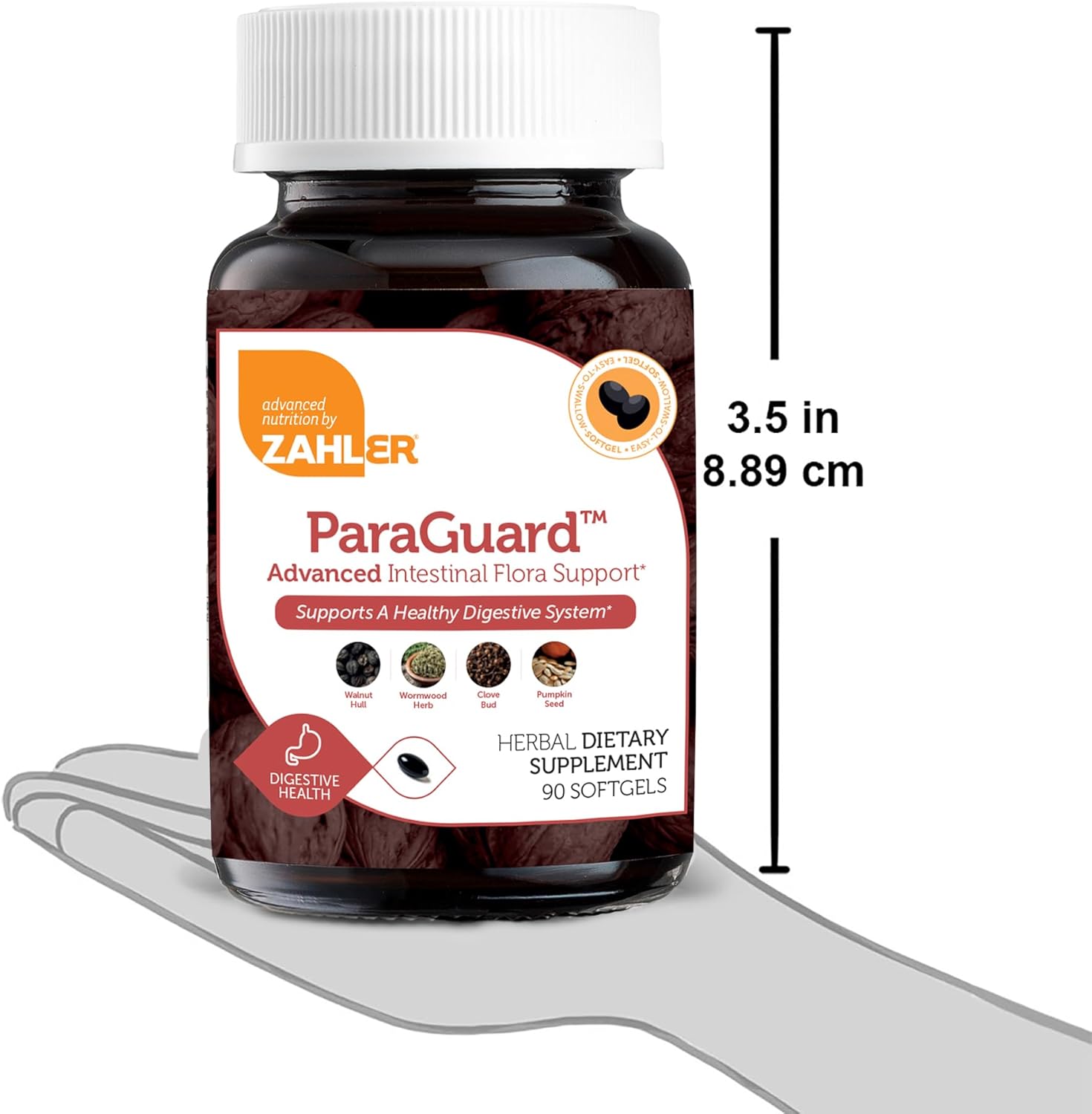 Zahler ParaGuard Cleanse Softgel Capsules - Gut Health Detox Supplement with Wormwood, Garlic, Pumpkin Seed, Clove - Natural Cleanse for Humans - Certified Kosher - 90 Count