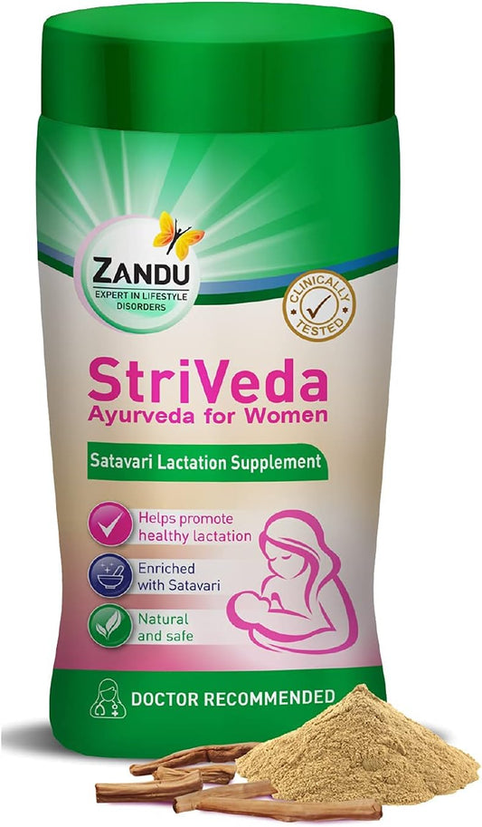 Zandu StriVeda Satavari Lactation Supplement 210g - Boost Breast Milk Production