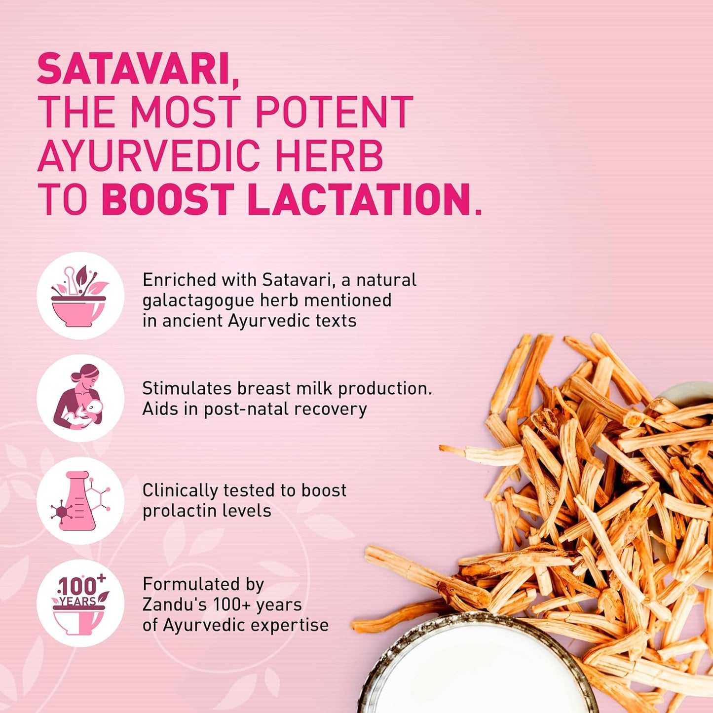 Zandu Striveda Shatavari Lactation Supplement Powder - 210 G, Boost Breast Milk Supply, Doctor Recommended & Natural