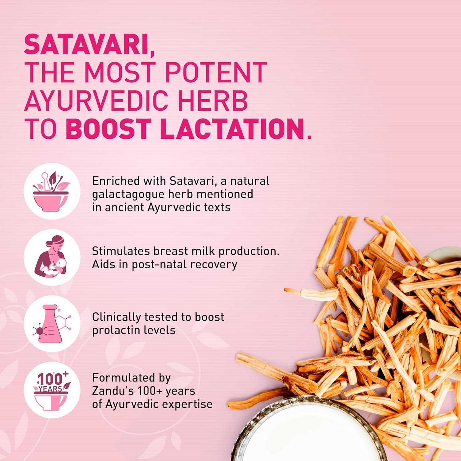 Zandu Striveda Shatavari Lactation Supplement Powder - 210 G, Boost Breast Milk Supply, Doctor Recommended & Natural
