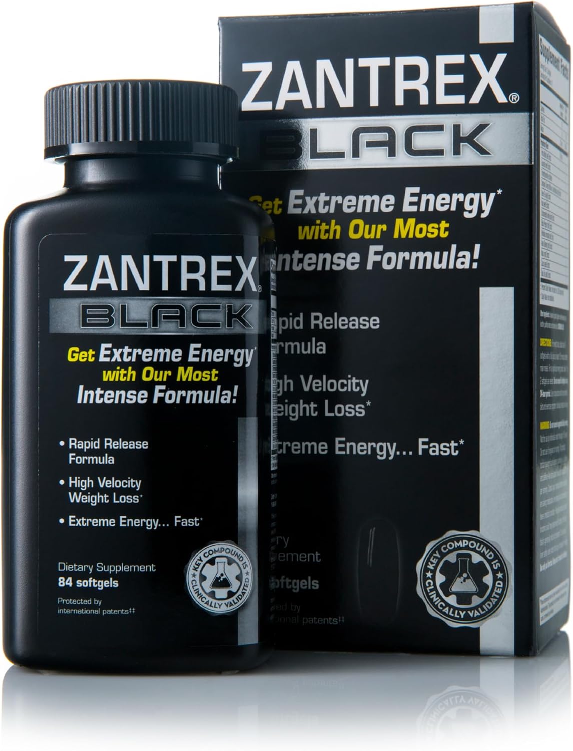 Zantrex Black Weight Loss Supplement Pills - Dietary Supplements for Energy - 84 Count