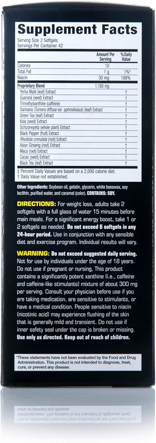Zantrex Black Weight Loss Supplement Pills - Dietary Supplements for Energy - 84 Count