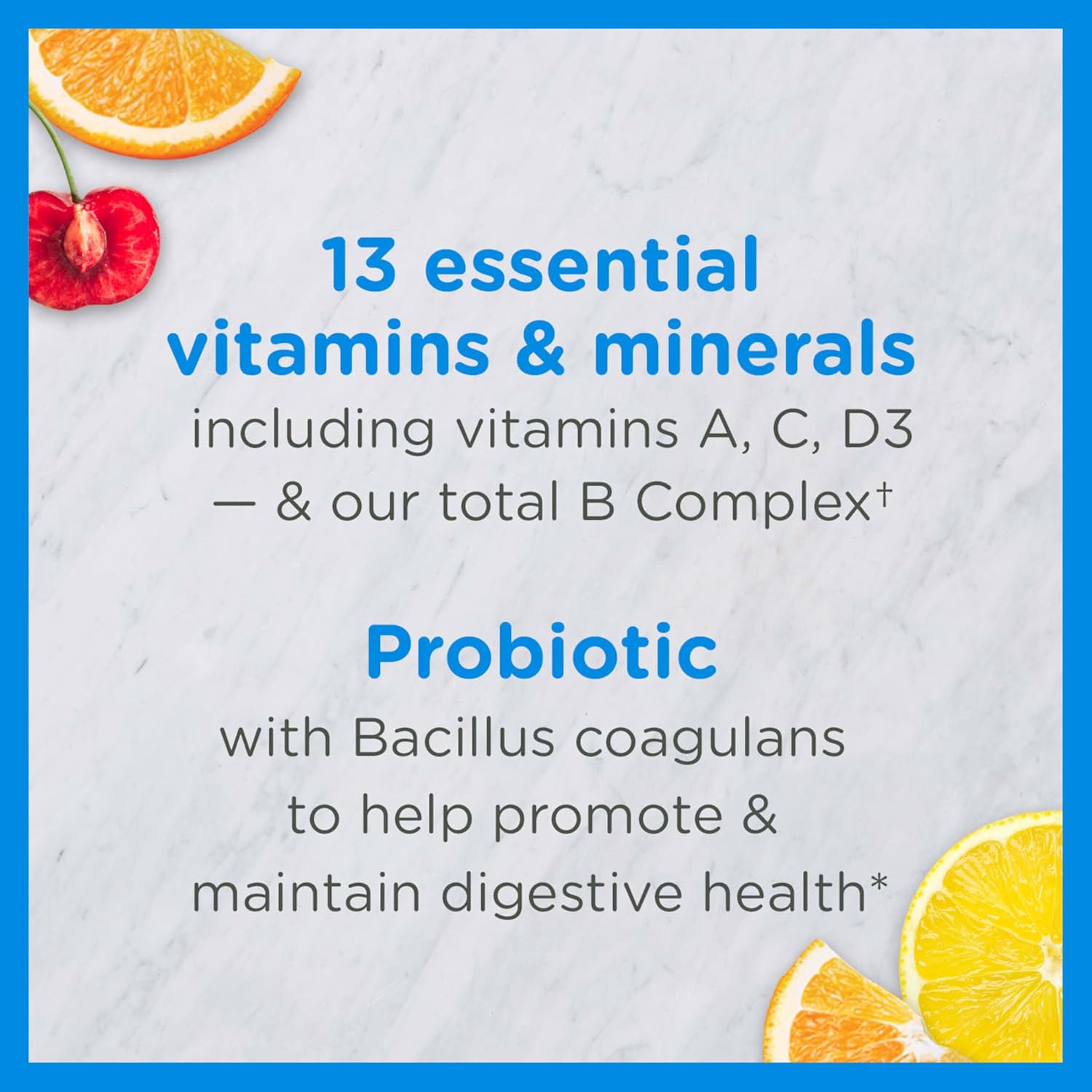 Zarbee's Kid's Complete Daily Multivitamin + Probiotic Gummies - 70 Count, Natural Fruit Flavors, Easy-To-Chew for Digestive Health