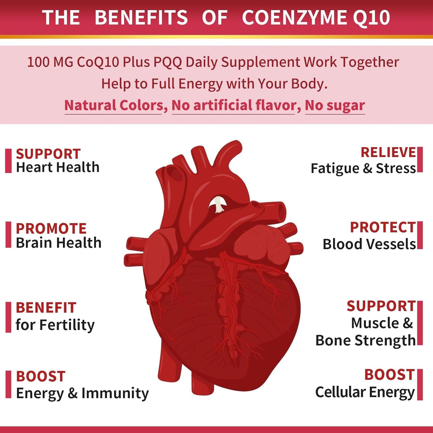 ZEBORA CoQ10 Softgels with PQQ, BioPerine & Omega-3 for Heart Health and Energy Production - 120 Servings