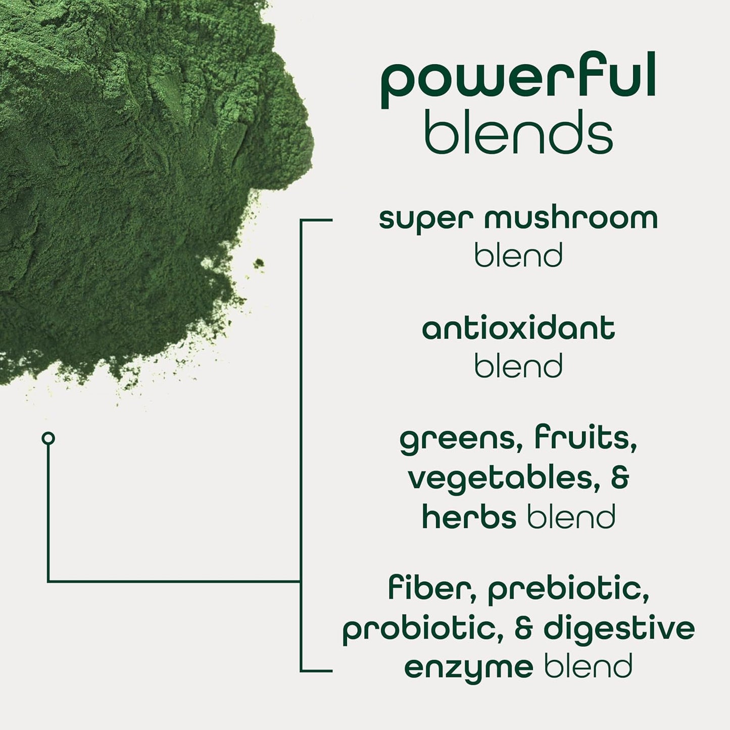Zena Fit Nutrition Super Greens Powder with 70+ Superfoods, 0 Sugar, Antioxidants, and Probiotics - Mixed Berry Flavor, 30 Packets
