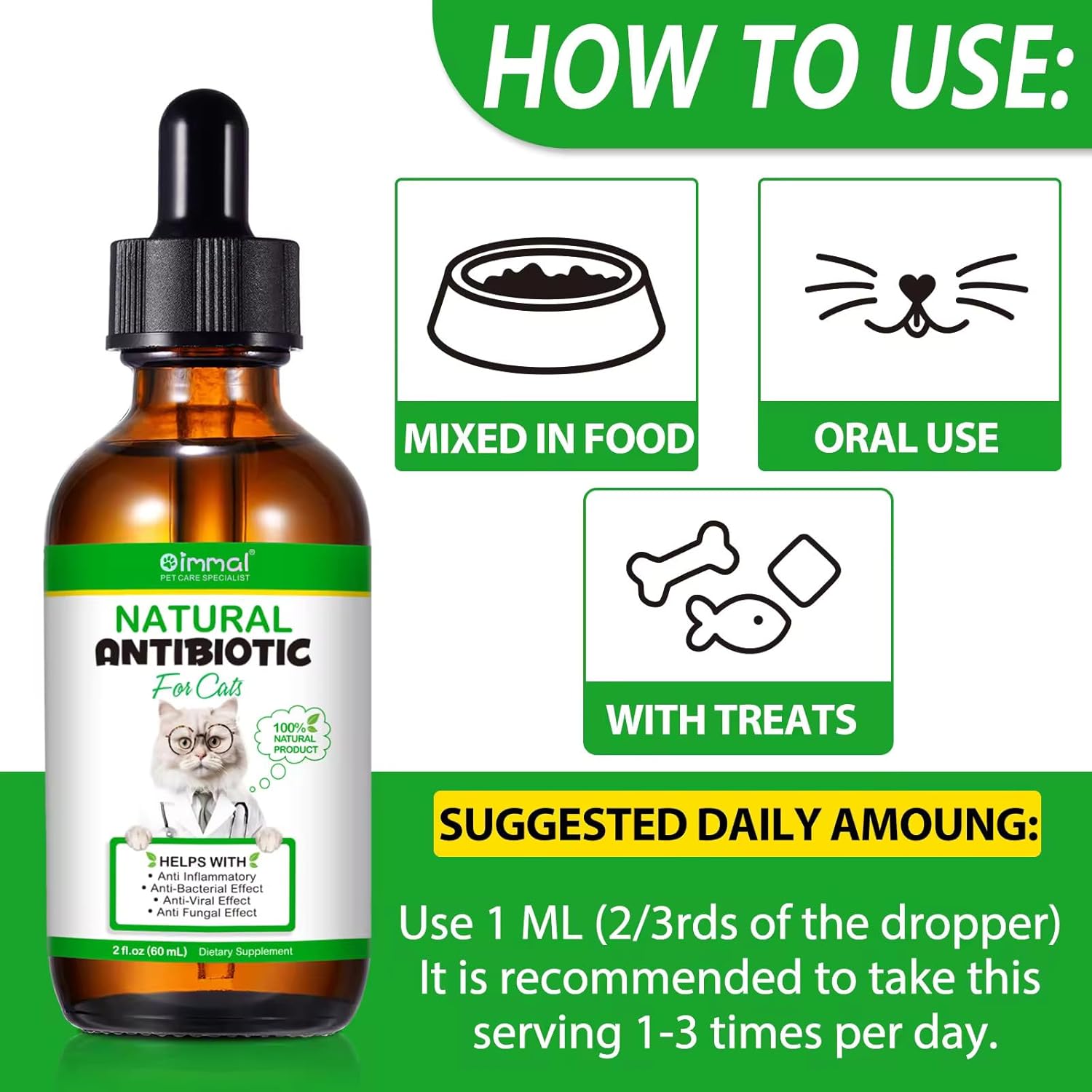 Zenpaws Pet Antibiotic: Natural Healing Aid for Cats- Skin Repair for Wounds, Sores, and Abrasions, Itch Relief