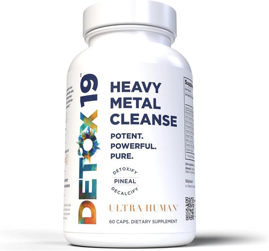 Zeolite Detox Capsules - Heavy Metal Cleanse, Natural Energy Booster, Supports Immune System and Daily Detox, Alkaline Formula for Max Absorption (60 Capsules)