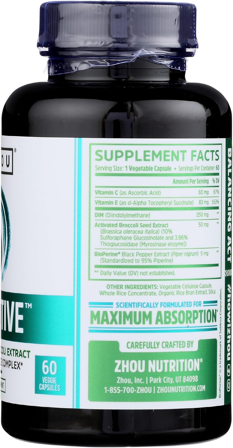 ZHOU NUTRITION Dim Active 60 Count Dietary Supplement