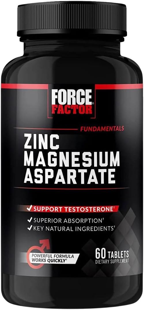 Zinc Magnesium Aspartate Supplement for Muscle Recovery, Performance, Sleep, and Immune Health - 60 Tablets