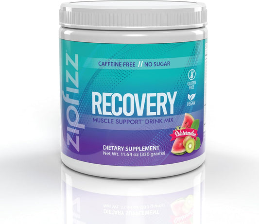 Zipfizz Muscle Recovery Drink Mix: Boost Performance with Essential Nutrients for Fast Muscle Repair - With L-Glutamine, Tart Cherry Extract, L-Carnitine